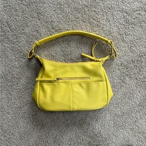 Yellow Blush brand Purse, like new, one strap, zipper sides